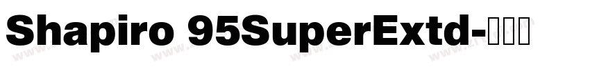 Shapiro 95SuperExtd字体转换 Shapiro 95SuperExtd字体转换